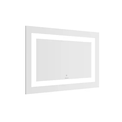 Дзеркало Volle Luna Cuadro прямокутне 60x80 см, з підсвічуванням по контуру, із сенсорним вимикачем хром 1648.53126800, Хром - фото 2
