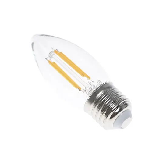 Лампа Brille филаментная LED E27 4W 4 pcs WW C35 COG 220 В - фото 7