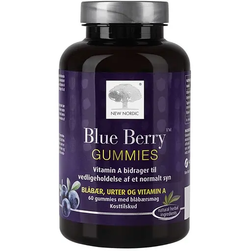 Добавка New Nordic Blue Berry Gummies для улучшения зрения 60 мармеладок