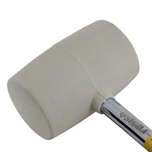 Киянка гумова Sigma 680 г біла, металева обгумована рукоятка (4317431) - фото 2