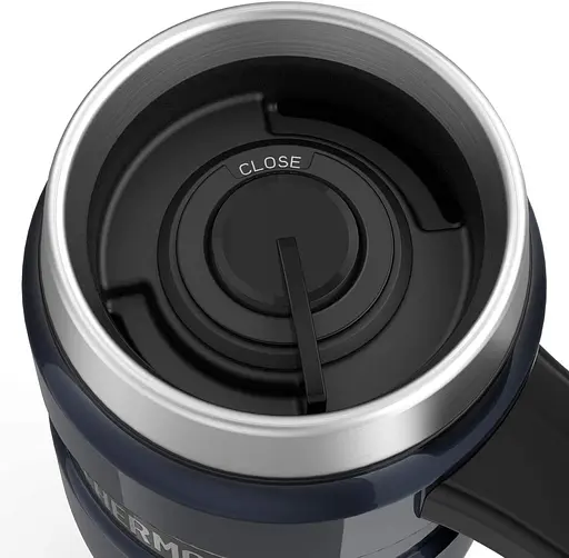 Термокружка с ручкой Thermos Stainless King Travel Midnight Blue 470 мл (160030) - фото 5