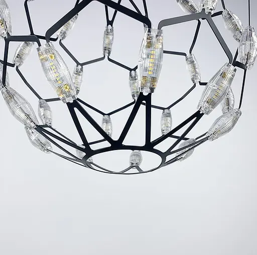 Світильник у формі купола чорного кольору | Арт. D 1289 BK | Line F - фото 3