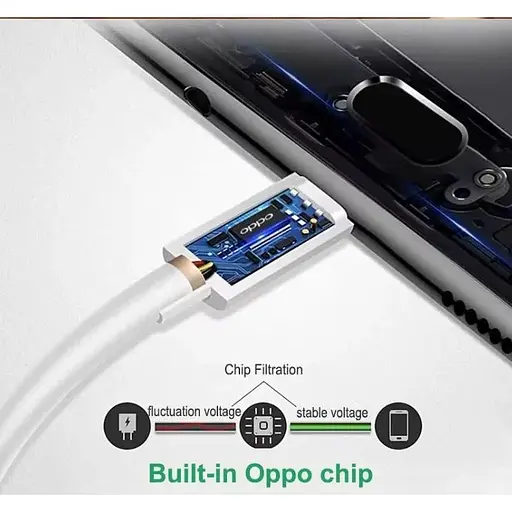 Кабель Super VOOC Flash Charge для Oppo 80W / 8A 1m USB на Type-C / USB-C (QC03) white - фото 4