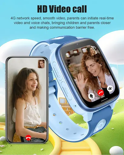 Смарт годинник-телефон дитячі Wonlex CT23 з відеодзвінком WI-FI GPS SIM-карта Pink (18355) - фото 5