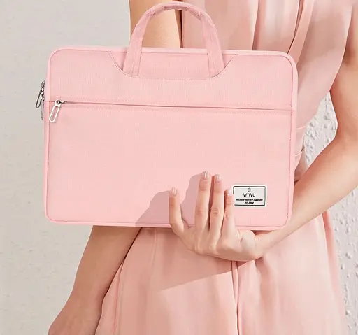 Сумка для ноутбука WiWU Vivi Laptop Handbag 14" Pink (6936686411110) [101625] - фото 2