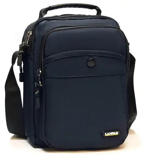 Чоловіча сумка наплічна синій Lanpad sum0028745 - фото 1