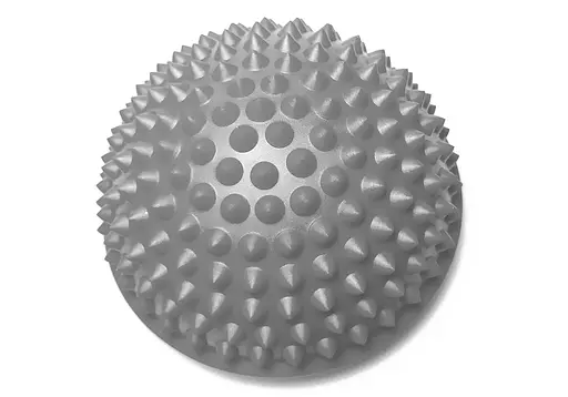 Полусфера массажная киндербол EasyFit 15 см жесткая серая (EF-3002-GY) - фото 1