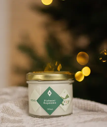 Різдвяні Карпати Мініатюри 130 мл Соєвий віск - фото 4