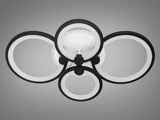 Светодиодная люстра смарт светильник с пультом, димером, 100W - фото 3