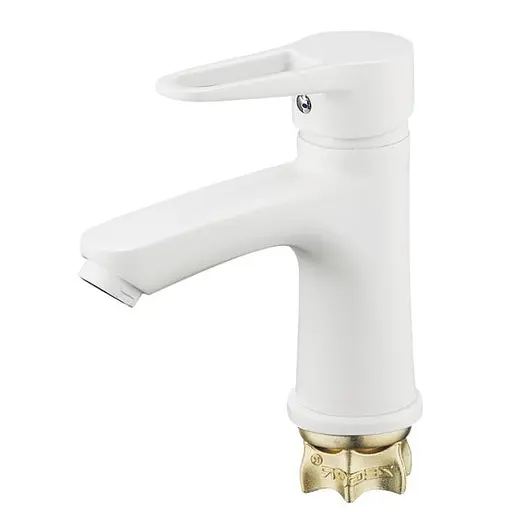 Змішувач для умивальника Zegor PUD1-A045YW одноважільний білий 30412 - фото 2