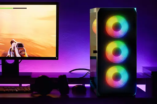 Корпус LogicConcept PORTOS MESH+GLASS ARGB fans 4x120mm BLACK без БЖ ATX - фото 8