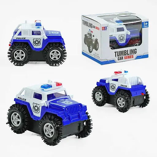 Машина переворачивашка, на батарейках, резиновые шины