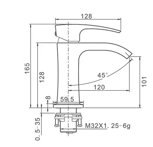 Змішувач для умивальника Gappo G1007-4 бронза Бронза - фото 5