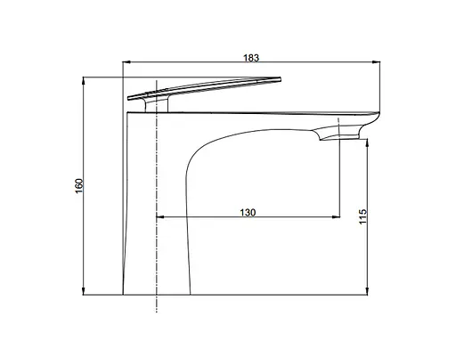 Змішувач для умивальника ASIGNATURA Intense 65501600 - фото 2
