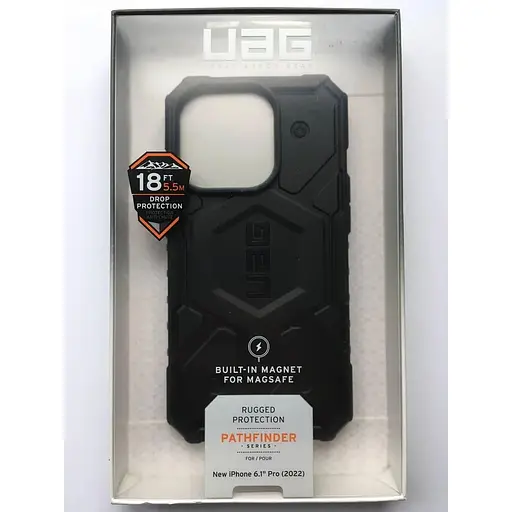 Оригінальний протиударний чохол UAG Pathfinder MagSafe для iPhone 14 Pro (6.1") Black 114054114040 - фото 3