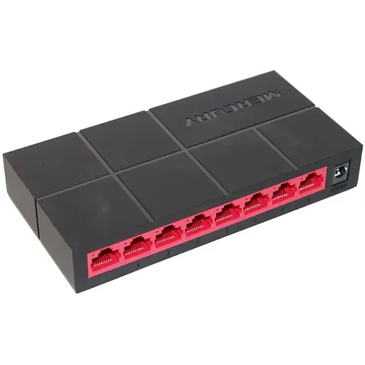 Коммутатор Mercury SG108M 8 портов Ethernet 10/100 Мбит/1000 Мбит/сек, BOX Q40