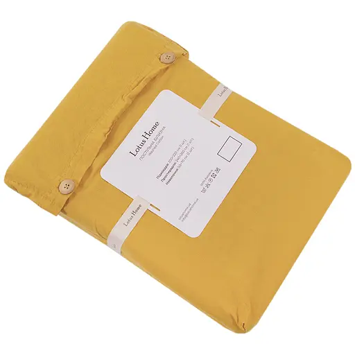 Постельное белье Lotus Home Washed cotton Kansas желтый евро (svt-2000022349987) - фото 2