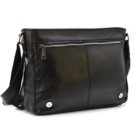 Кожаная мужская сумка через плечо TARWA 37х29х10 см sum0025894 - фото 8