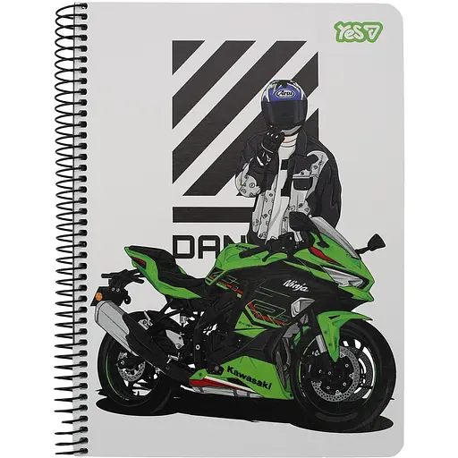 Зошит для записів Yes Moto А5 в клітинку 80 аркушів  (152299)