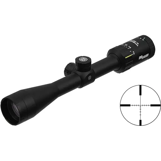 Оптический прицел SIG Optics Whiskey 3 4-12x40 (25,4 мм) SFP, BDC-1 QUADPLEXEX