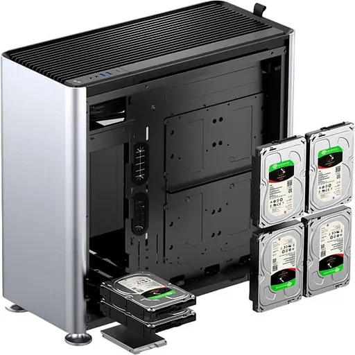 Корпус Jonsplus i400-A Aluminium Silver (i400-A Silver) (без блока питания) - фото 14