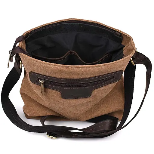 Чоловіча шкіряна сумка через плече TARWA 27х31х8 см sum0026667 - фото 2