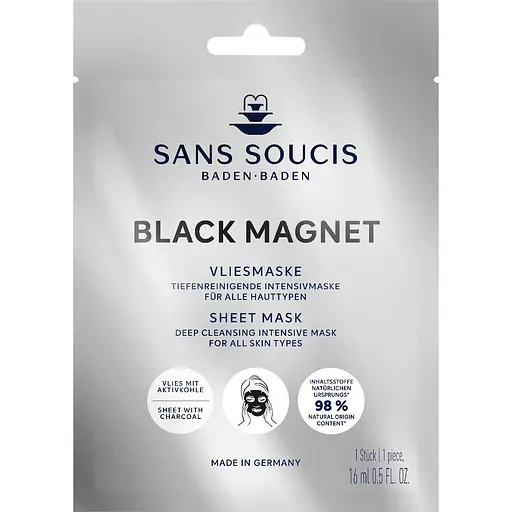 Маска тканинна Sans Soucis Black Magnet Очищувальна 16 мл