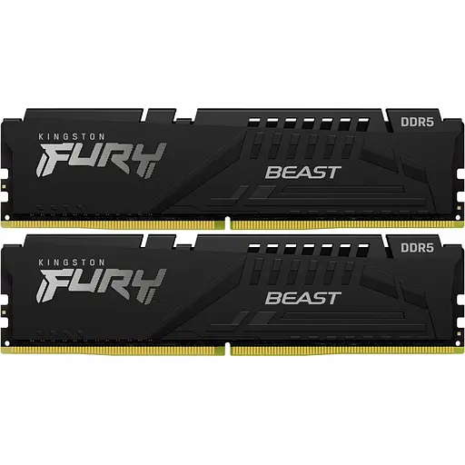 Память для ПК Kingston DDR5 32 ГБ KIT (16 ГБ x 2) 5600 FURY Beast Black - фото 2