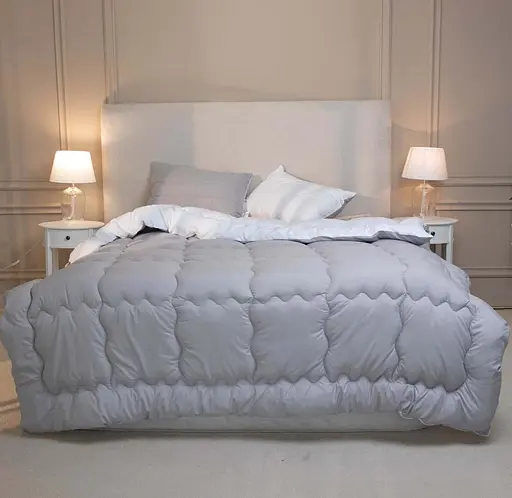 Одеяло зимнее Руно силиконовое 200х220 см Grey White 322.52_Grey White - фото 3
