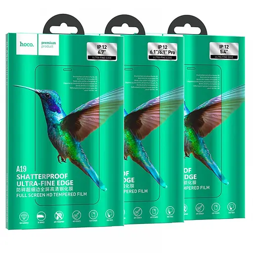 Защитное стекло Hoco A19 для iPhone 12/12 Pro 6.1 дюйм полного покрытия - фото 5