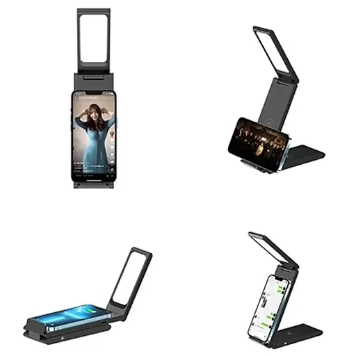 БЗП Usams US-CD181 15W 3in1 with Table Lamp Black - фото 7