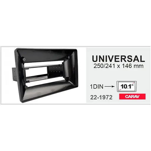 Перехідна рамка універсальна для переходу з 1 DIN на 10.1" Carav 22-1972 - фото 7