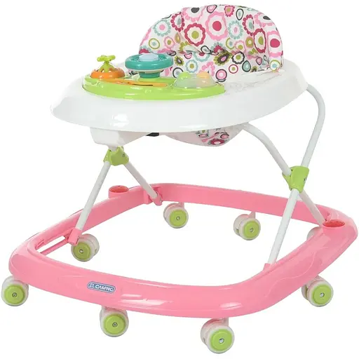 Дитячі ходунки El Camino ME 1049 Happy Pink до 12 кг рожеві