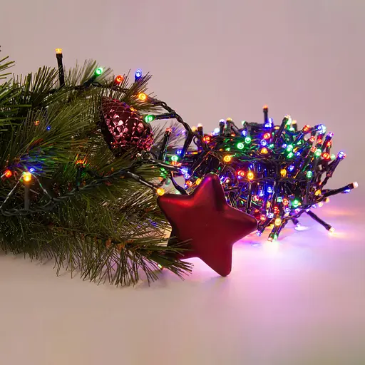 Гірлянда Chomik 200 LED мультиколор з ефектом блиску 10 м (LED9492) - фото 4