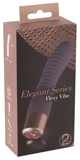 Вібратор Elegant Series Flexy Vibe 15 см фіолетовий - фото 12
