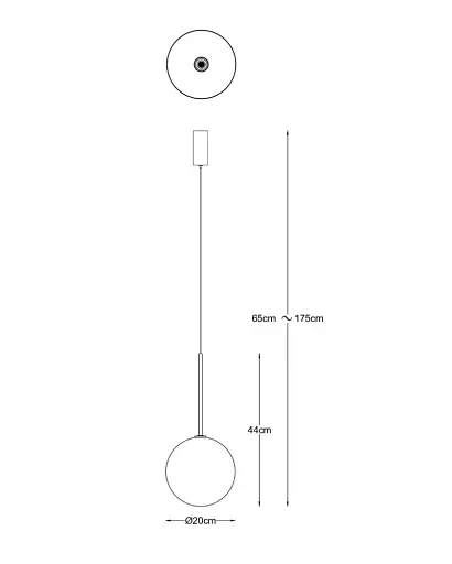 Підвісний світильник люстра Zuma Line 5905316668430 Milan G4 1x2W IP20 золотий - фото 2