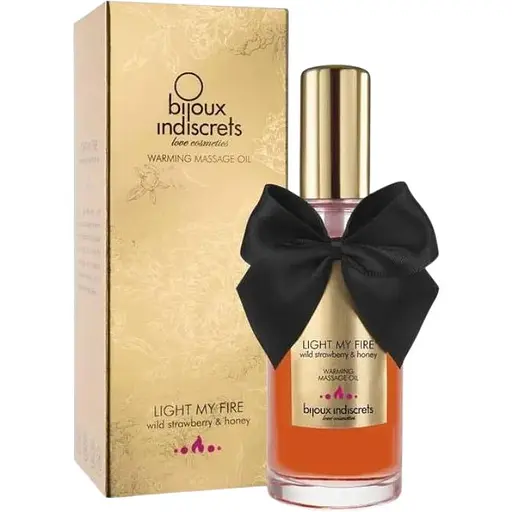 Масажна олія Bijoux Indiscrets Light My Fire Wild Strawberry & Honey, 100 мл