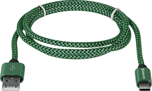 Кабель USB AM-Type-CM, 1.0 м, зеленый, 09-03T PRO Defender - фото 2