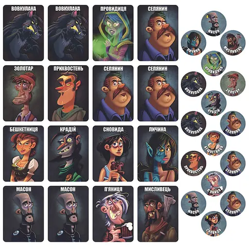 Настільна гра "Остання ніч: перевертні" WON001UA для компанії - фото 2