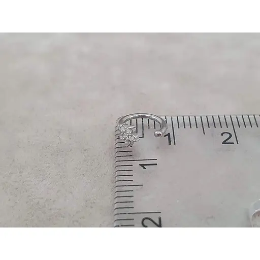 Срібна сережка-кафф на хелікс Umax. 7045U - фото 3