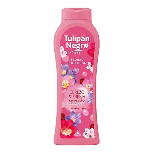 Гель для душа парфюмированный Tulipan Negro Floral Вишня и фрезия 650 мл - фото 1