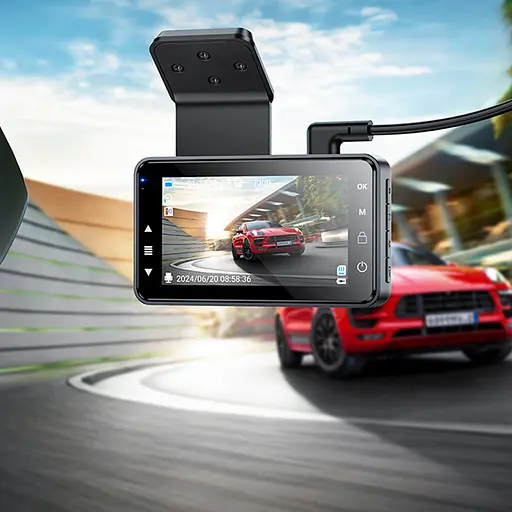 Відеореєстратор Hoco DV9 3-inch screen driving recorder Metal gray - фото 8