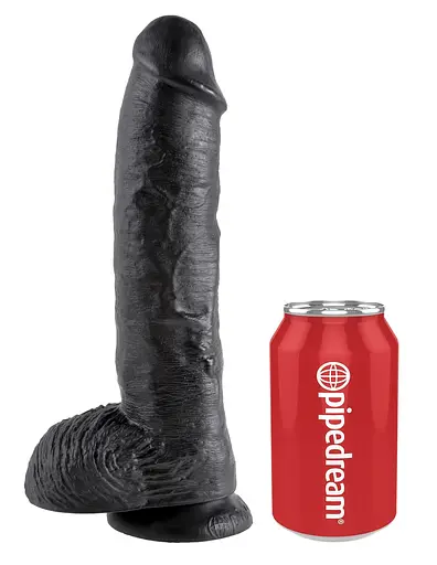 Фаллоимитатор King Cock With Balls 10" 27 см черный - фото 5