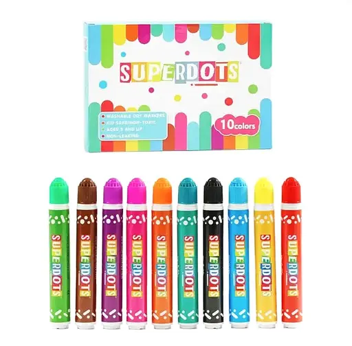 Детские точечные маркеры Bambi 35509, 10 цветов по 60 мл - фото 2