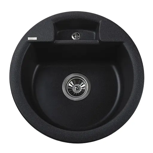 Гранітна мийка Globus Lux Guron графіт 480 мм А0001, Графит - фото 1