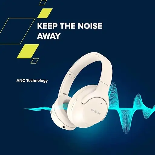 Наушники Canyon OnRiff 10 ANC Beige (CNS-CBTHS10BG) - фото 8