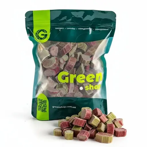 Ревень різаний Green Shop заморожений (500 г)