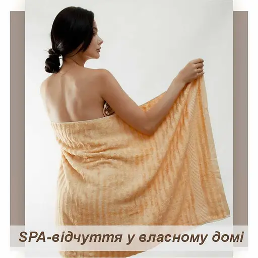 Набор полотенец Lovely Svi 3 шт.:70 x 140 см, 50 x 90 см, 33 x 33 см Свет Коричневый (701403) - фото 4