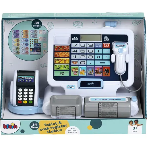 Игрушечный кассовый электронный аппарат с планшетом Klein MM (9324) - фото 8