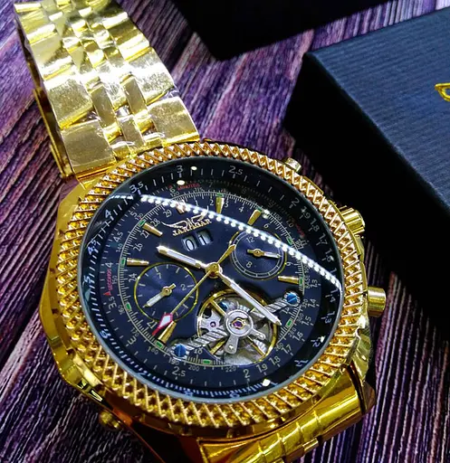 Наручний годинник чоловічий Jaragar Exclusive Gold (408) - фото 7